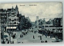 1001 Amsterdam 1912 - Straßenbahn Damrak