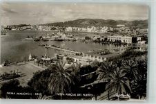 Palma Mallorca 1954 Foto AK Hafen