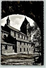 51597 W5222 Morsbach , Sieg Foto AK Kath. Kirche St. Gertrudis 13. Jahrhundert Tor