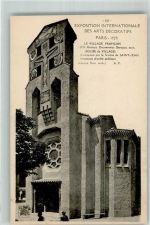 Paris Exposition des Arts Decoratif Kirche Ausstellung 1925 Foto AK