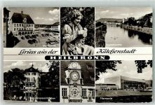 74072 W7100 Heilbronn , Neckar - Marktplatz Käthchen Trappenseeschlösschen Kunstuhr Harmonie