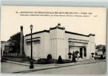 Paris Exposition Internationale des Arts Decoratifs pavillon Christofle Ausstellung 1925 Foto AK