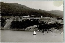 52396 W5169 Schwammenauel FOTO KEINE AK Gasthaus Schwimmbad Ort handschriftlich Foto Original aus Archiv eines Ansichtskartenverlags