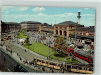 W3000 Hannover Omnibus Bahnhof Autos Ernst August Platz Straßenbahn Foto AK