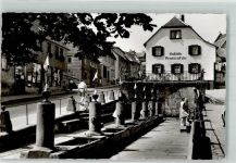 64711 W6124 Beerfelden , Odenw Foto AK Gasthaus Brunnenstube Mümling-Quelle