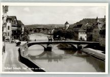 74523 W7170 Schwäbisch Hall Foto AK Partie am Kocher