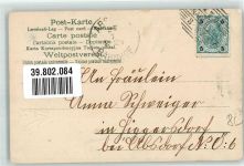 Taube Hoch Anna Name auf AK Prägedruck