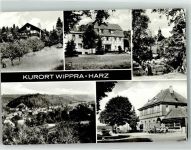 06543 O4721 Wippra Foto AK Gasthaus Haus Mansfeld Bahnhof