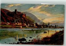 W6900 Heidelberg , Neckar Burg von Ziegelhäuser Hoffmann, H. 1918 Künstlerkarte