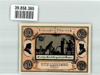 98714 O6316 Stützerbach 1921 Notgeldschein 50 Pfennig Brausejahre