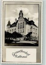 01825 O8301 Großröhrsdorf b Pirna 1933 Foto AK Rathaus