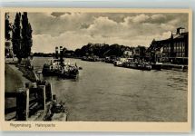 93047 W8400 Regensburg Foto AK Hafen