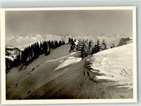 87538 W8975 Balderschwang Foto AK Bodensee-Skihütte Winter