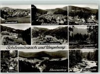 72270 W7292 Schönmünzach Foto AK Huzenbach Zwickgabel Erbersbronn Kirschbaumwasen
