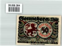 96515 O6400 Sonneberg , Thür Notgeldschein 50 Pfennig