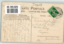 Tracht Bahnpost Ambulant 30.VIII.12 2223 Ziege 1912 Gebrauchsspuren