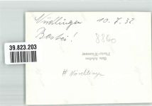 86720 W8860 Nördlingen 1932 FOTO KEINE AK Burg Ort handschriftlich