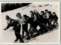 Frauen Ski Foto AK