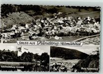 85125 W8079 Kinding Foto AK Willibaldsburg Burg Kipfenberg Fliegeraufnahme