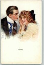 sign. A. Remy Liebespaar Teasing Editeur John Neury Künstler R