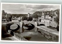 74523 W7170 Schwäbisch Hall Foto AK Ritterbrücke
