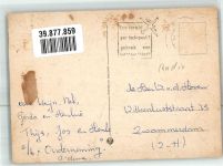 Geburtstag Alpenveilchen Statue Pferd Telefunken Radio Foto AK