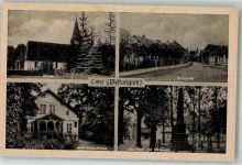 19309 O2801 Lanz b Lenzen, Elbe - Dorfstrasse Jahn Geburtshaus Kirche