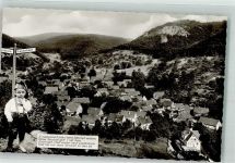 76593 W7562 Lautenbach , Murgtal - Kind Tracht Gedicht