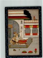 Der Hahnenschrei Staatliche Museen Berlin Motiv Indien Künstlerkarte