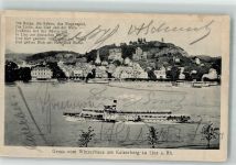 53545 W5460 Linz a Rhein - Gasthaus Winzerhaus am Kaiserberg Raddampfer