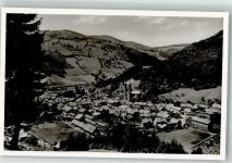 79674 W7868 Todtnau Foto AK mit Kirche St. Johannes der Täufer