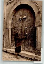 Tunis Nr. 20 Scenes et Types - Porte une Maison Arabe Volkstypen / Brauchtum Tunesien