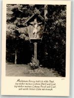 Spruch Foto Groh Nr.3899 Flurkreuz / Marterl Foto AK