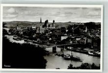 94032 W8390 Passau Foto AK Raddampfer