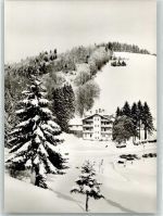 79695 W7861 Wieden , Schwarzw Foto AK Hotel Wiedener Eck Winter