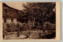 99423 O5300 Weimar , Thür Foto AK Goethes Rosengarten