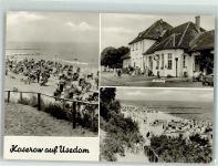 17459 O2225 Koserow - Strand Strandkörbe Bahnhof
