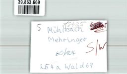 66578 W6685 Mühlbach FOTO KEINE AK Mehringer Ort handschriftlich