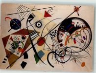 sign. Wassily Kandinsky Durchgehender Strich Expressionismus Künstlerkarte
