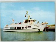 W2251 Nordstrand Halligfahrten mit MS Adler VW Käfer Oldtimer Seebäderschiff