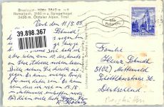 Vent Breslauer Hütte Berghütte 1965 Foto AK