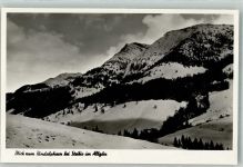 87534 W8974 Steibis Foto AK Blick zum Rindalphorn Winter Schnee Allgäu