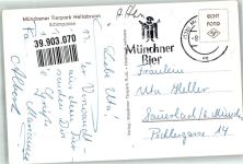 W8000 München Schimpanse Zoo Affe Foto AK
