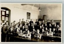 Kinder Lehrer Schule Privatfoto AK