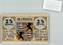 98646 O6110 Hildburghausen Notgeldschein 25 Pfennig Gutschein Nr. 192855