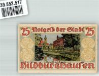 98646 O6110 Hildburghausen Notgeldschein 25 Pfennig Gutschein Nr. 192855
