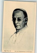 Pius XL von Ernst Zipperer Papst Künstlerkarte