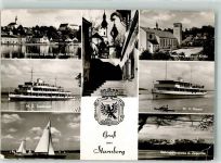 W8130 Starnberg Starnberger See M.S. Bayern + M.S. Seeshaupt Binnenschiff Foto AK