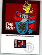 Sondermarke Wappen des Landammannes Anton Meier Sonderstempel Sonderkarte Wappen KEINE AK