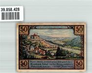 98714 O6316 Stützerbach 1921 Notgeldschein 50 Pfennig ehem. Jagdschloss